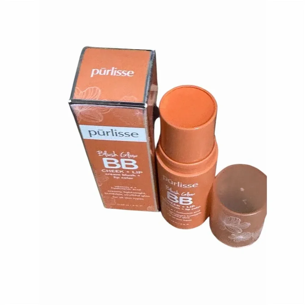 Purlisse Cheek & Lip Stick Peach Please 2-in-1 Hydrating Cream Lip Color